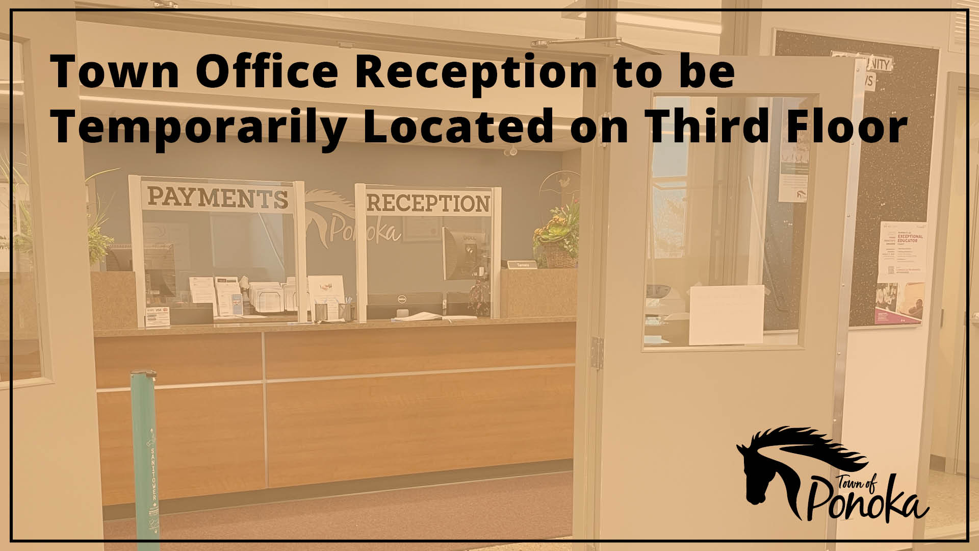 Town Office Reception to be Temporarily Located on Third Floor