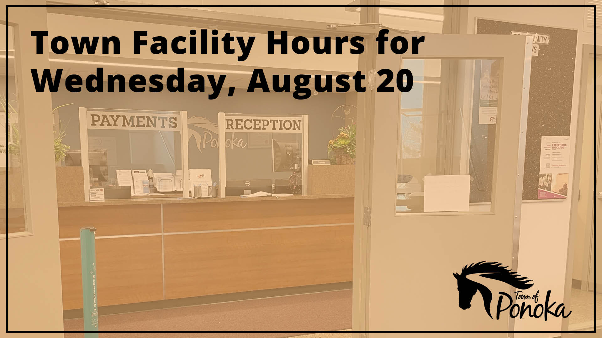 Reception Area at the Town Office