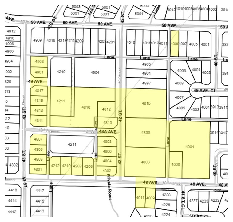 Power Outage Advisory Map of Affected Properties