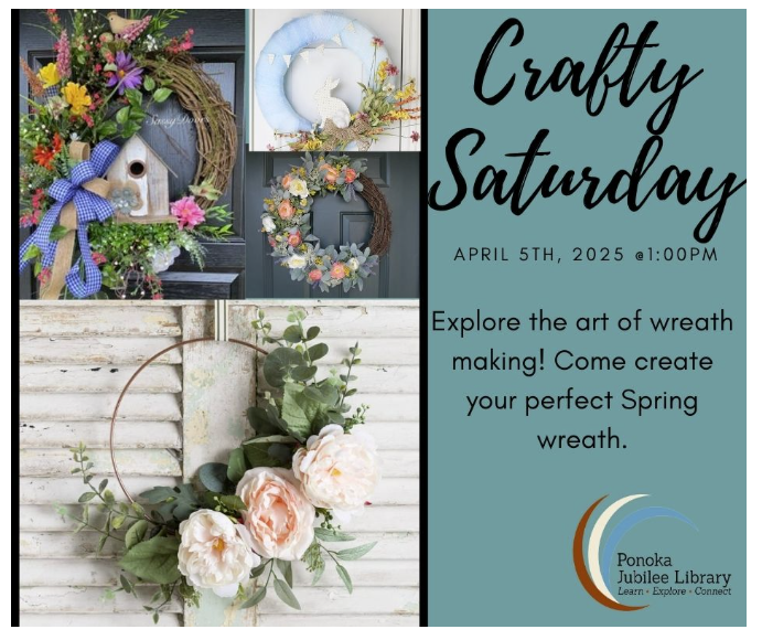 Crafty Saturday - Wreath Making - Ponoka Jubilee Library