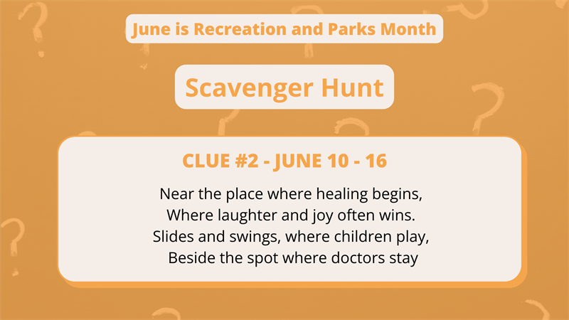 Recreation and Parks Scavenger Hunt
