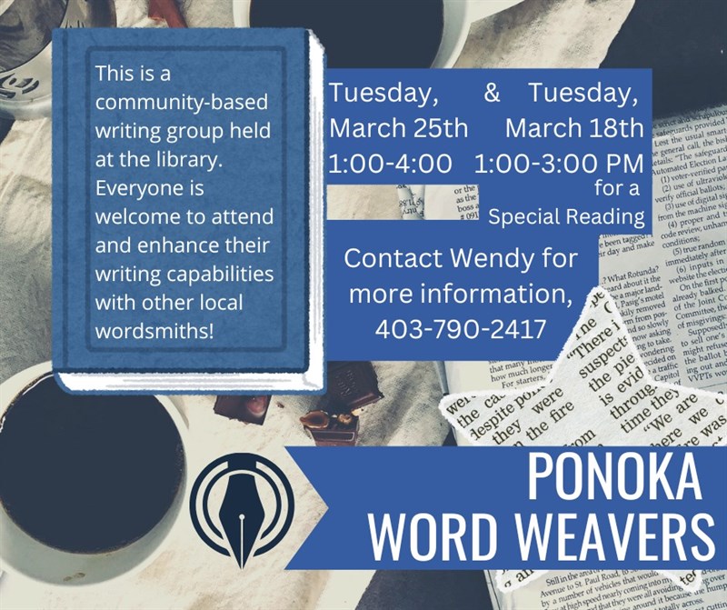 Ponoka Word Weavers - Ponoka Jubilee Library
