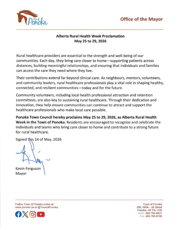 Rural Health Week Proclamation