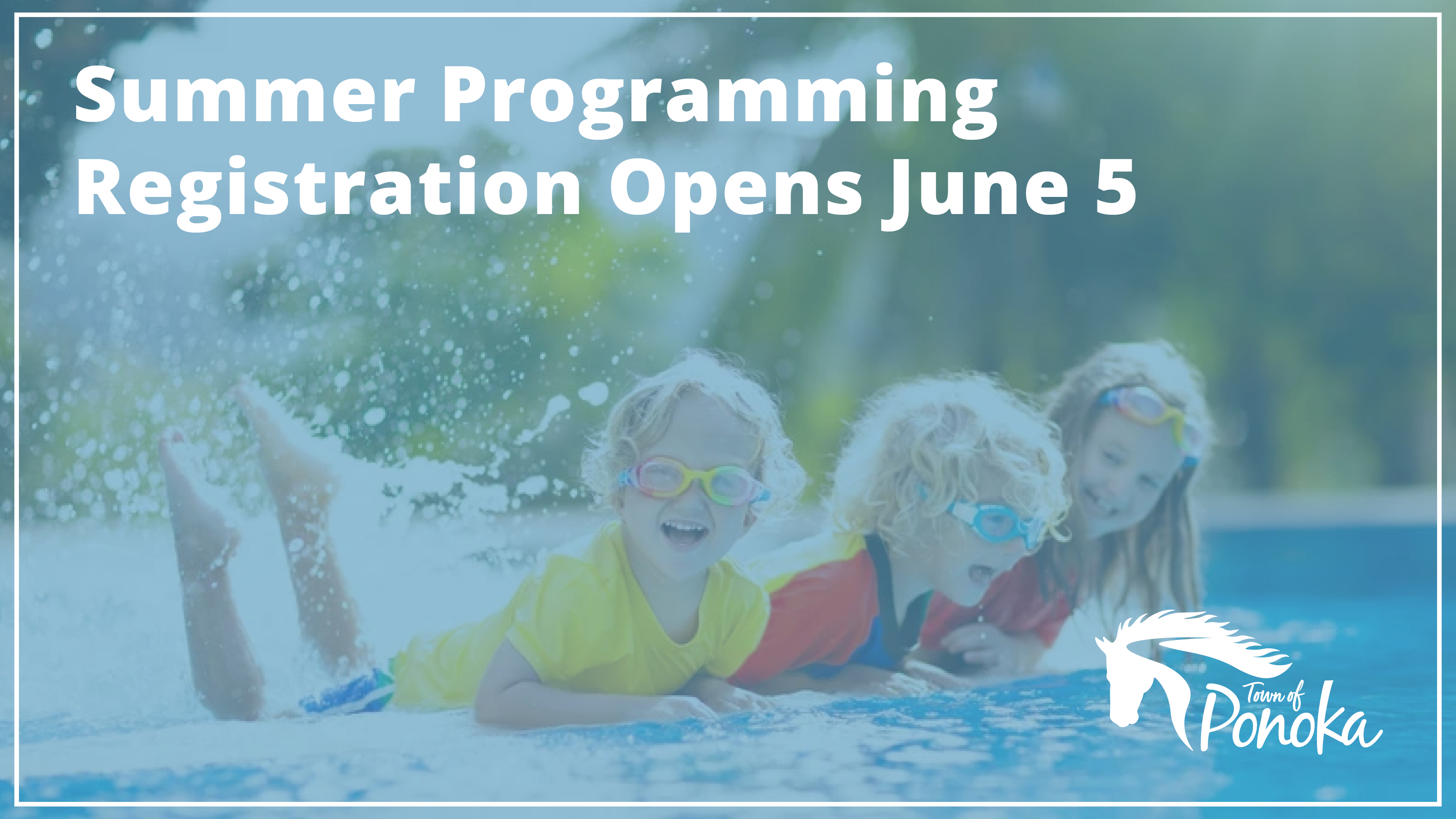 Kids in a swimming pool