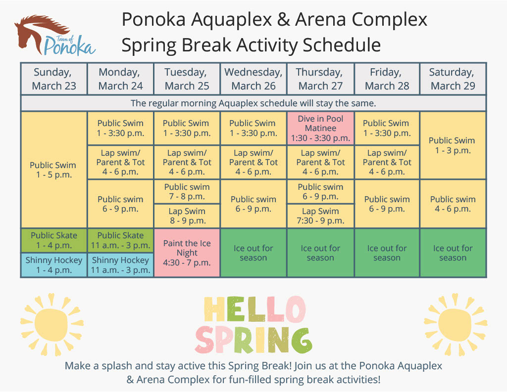 Spring Break Schedule