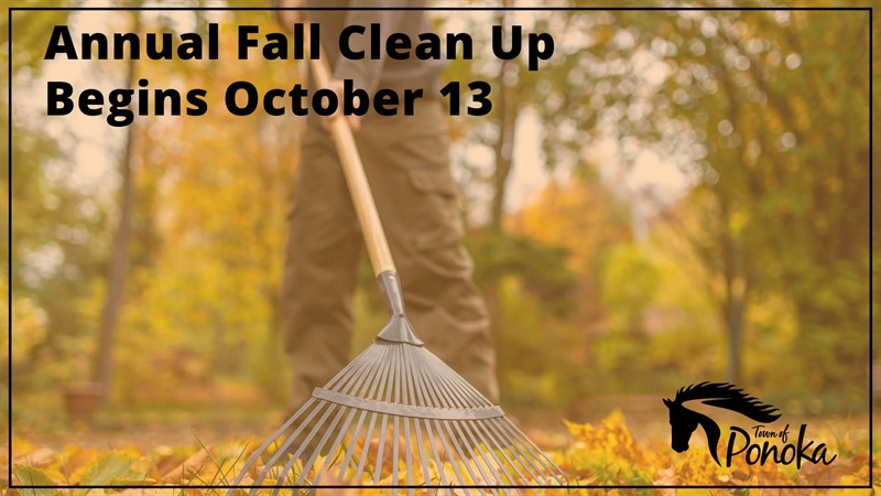 Annual Fall Clean Up Begins October 13