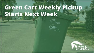Green Cart Weekly Pickup Starts Next Week