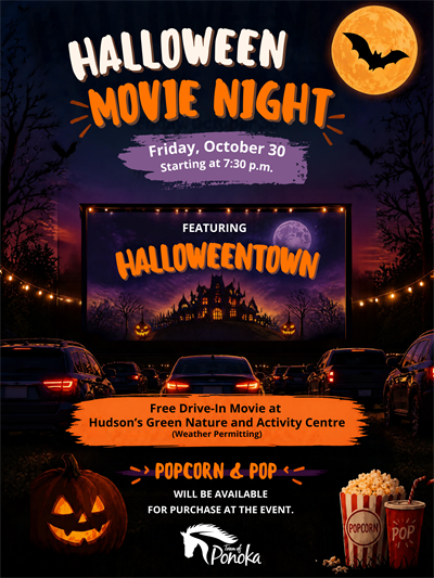 Halloween Movie Night Poster