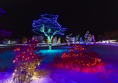 Christmas Light Display at Lions Centennial Park