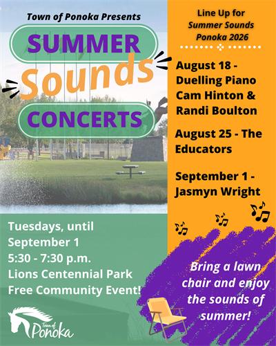 Summer Sounds Concerts Poster