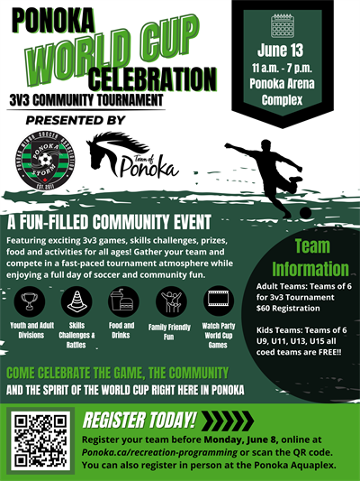 Ponoka World Cup Celebration Poster
