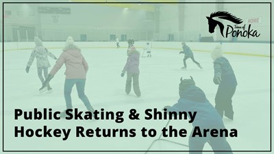 Public Skating & Shinny Hockey Returns to the Arena