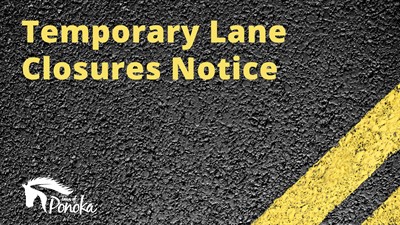 Temporary Lane Closures Notice
