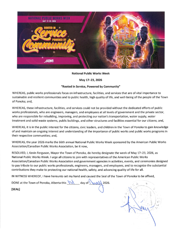 Public Works Week Proclamation